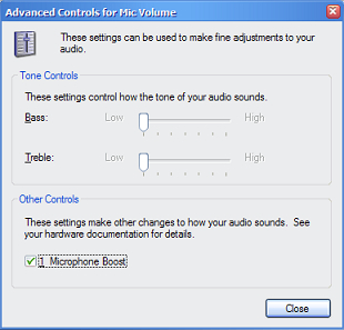Microphone boost